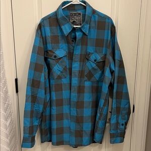 Dixxon Blue and Brown Flannel Shirt